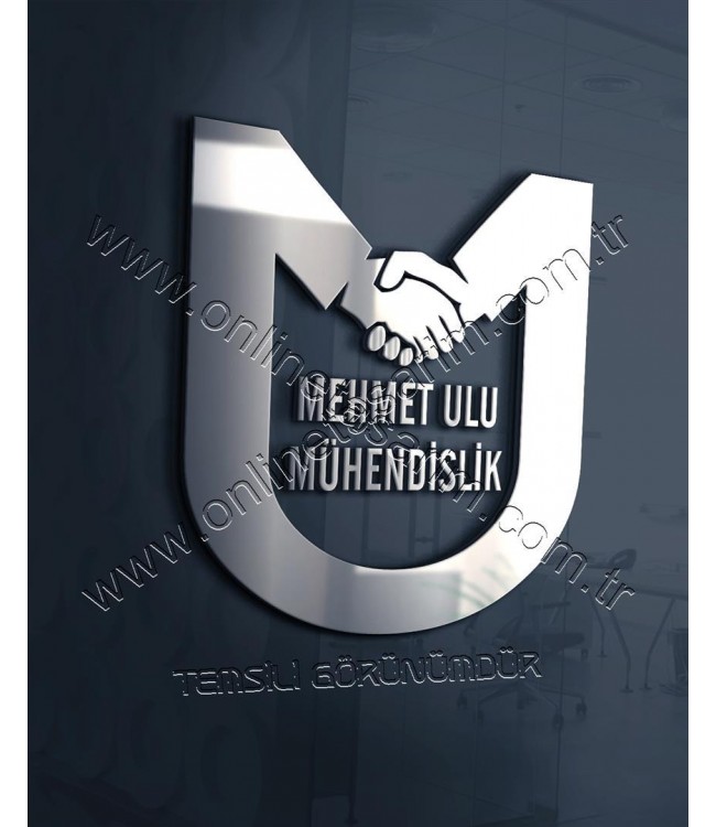 Holding, Mühendislik Firması Logo Örnek - El Sıkışma, M ve U Harfi ile Başlayan (475 TL) Online Tasarım Matbaa