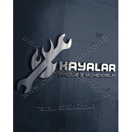 Mühendislik, Doğalgaz Firması Logo Örneği - Anahtar, Ateş, Alev, A Harfiyle Başlayan