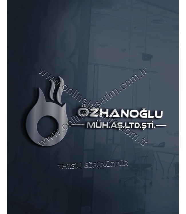 Mühendislik, Doğalgaz Firması Logo Örneği - Estetik, Şeklinde N Harfi NUDO Logo (280 TL) Online Tasarım Matbaa