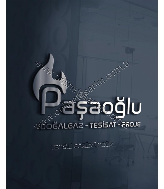 Doğalgaz Logosu, Ateş, Alev Sembollü Logo Tasarım Çalışması 