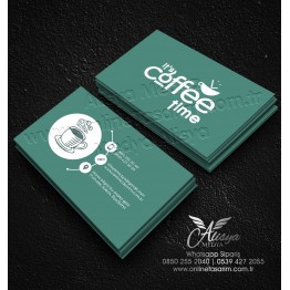 Cafe Kafe Kafeterya Kartvizit Örnekleri - Kartvizit Basımı