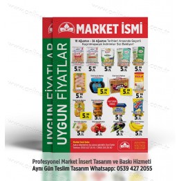 Market İnsert Tasarım ve Baskı, Market Broşür Tasarım INSERT-011 Sosyal Medya Tasarımı