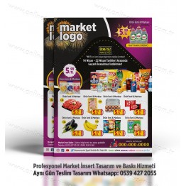 Market İnsert Tasarım ve Baskı, Market Broşür Tasarım INSERT-008 Sosyal Medya Tasarımı