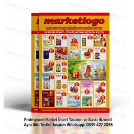 Market İnsert Tasarım ve Baskı, Market Broşür Tasarım INSERT-014 Sosyal Medya Tasarımı