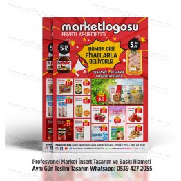 Market İnsert Tasarım ve Baskı, Market Broşür Tasarım INSERT-015 Sosyal Medya Tasarımı