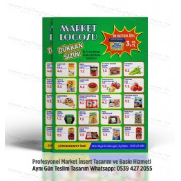 Market İnsert Tasarım ve Baskı, Market Broşür Tasarım INSERT-020 Sosyal Medya Tasarımı
