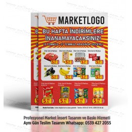 Market İnsert Tasarım ve Baskı, Market Broşür Tasarım INSERT-021 Sosyal Medya Tasarımı