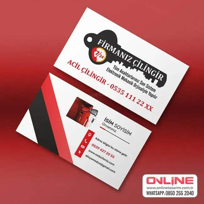 Profesyonel Çilingir Kartvizit Tasarımı, Estetik ve Uygun Fiyatlı Baskı Çözümleriyle Yanınızda