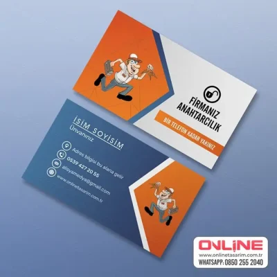 7/24 Anahtar ve Çilingir Hizmeti, Kilit Sistemleri – Özel Tasarım Kartvizit ve Baskı Hizmeti