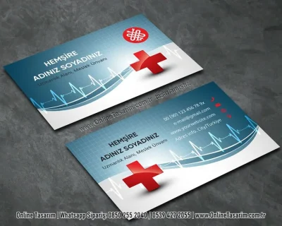 sağlık kartvizit, doktor kartvizit, hemşire kartvizit örneği