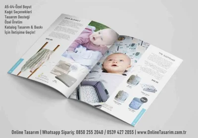 bebek ürünleri katalog tasarım