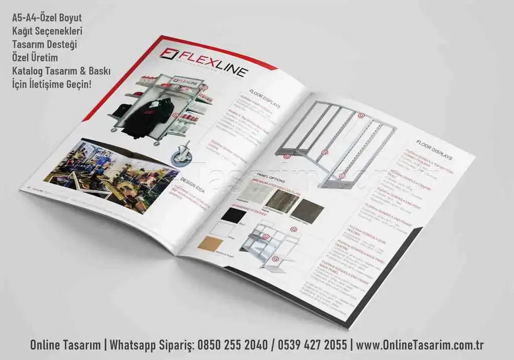 ürün tanıtım teknik özellik katalog tasarım ve baskı