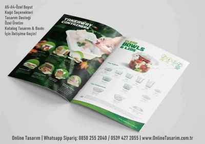 kutu ambalaj tanıtım katalog örneği