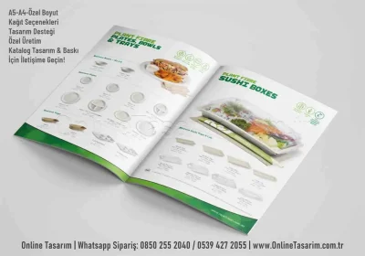 kutu ambalaj tanıtım katalog tasarım ve baskı