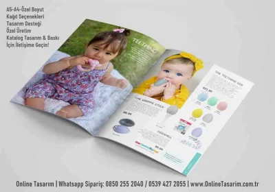 bebek giyim ve ürünleri katalog tasarım ve baskı