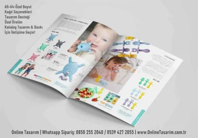 bebek ürünleri katalog ürün tanıtım tasarımı