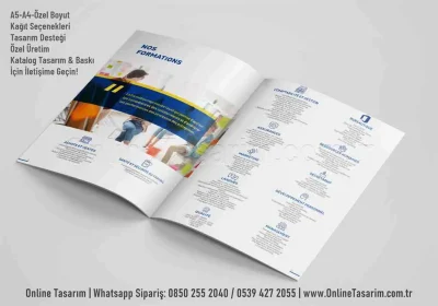 hizmet tanıtım katalog tasarım ve baskı örneği