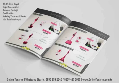 ürün tanıtım katalog tasarım örneği