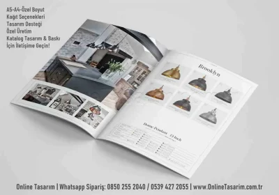 aydınlatma katalog tasarım örneği