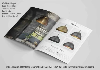 ışıklandırma katalog tasarım örneği
