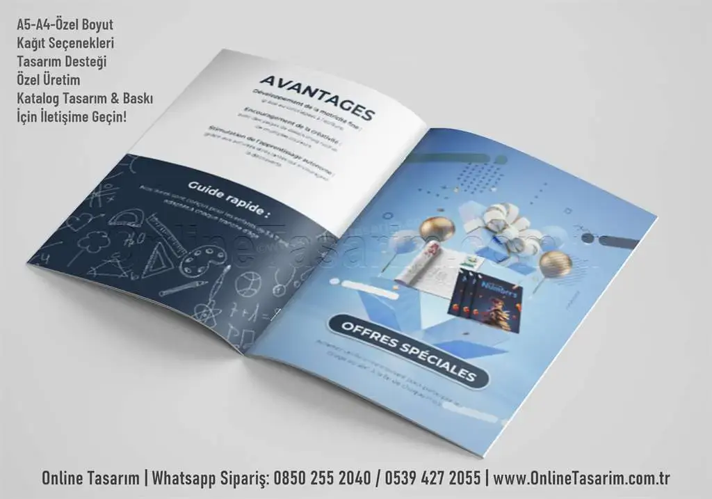 sade kurumsal katalog tasarım ve baskı modelleri