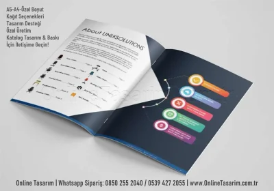 ürün tanıtım katalog tasarım ve baskı örneği