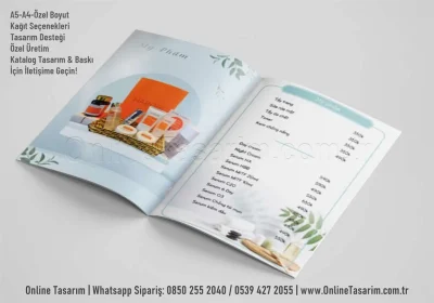 ürün fiyat listesi katalog tasarımı