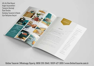 mobilya tanıtım katalog tasarım ve baskı örnekleri