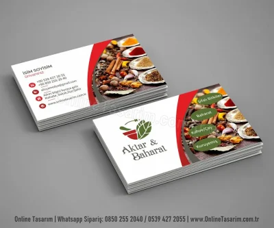 Aktar Baharat Kartvizit Tasarım Örneği - 1