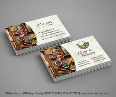 Aktar Baharat Kartvizit Tasarım Örneği - 2