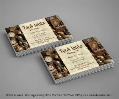 Antikacı Kartvizit - Nostalji Antika Dükkanı Kartvizit - 2