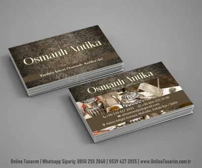 Antikacı Kartvizit - Nostalji Antika Dükkanı Kartvizit - 3