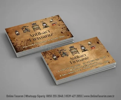 Antikacı Kartvizit - Nostalji Antika Dükkanı Kartvizit - 4