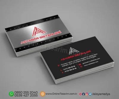 Asansör Kartvizit Tasarım Örneği - 27