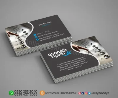 Asansör Kartvizit Tasarım Örneği - 36