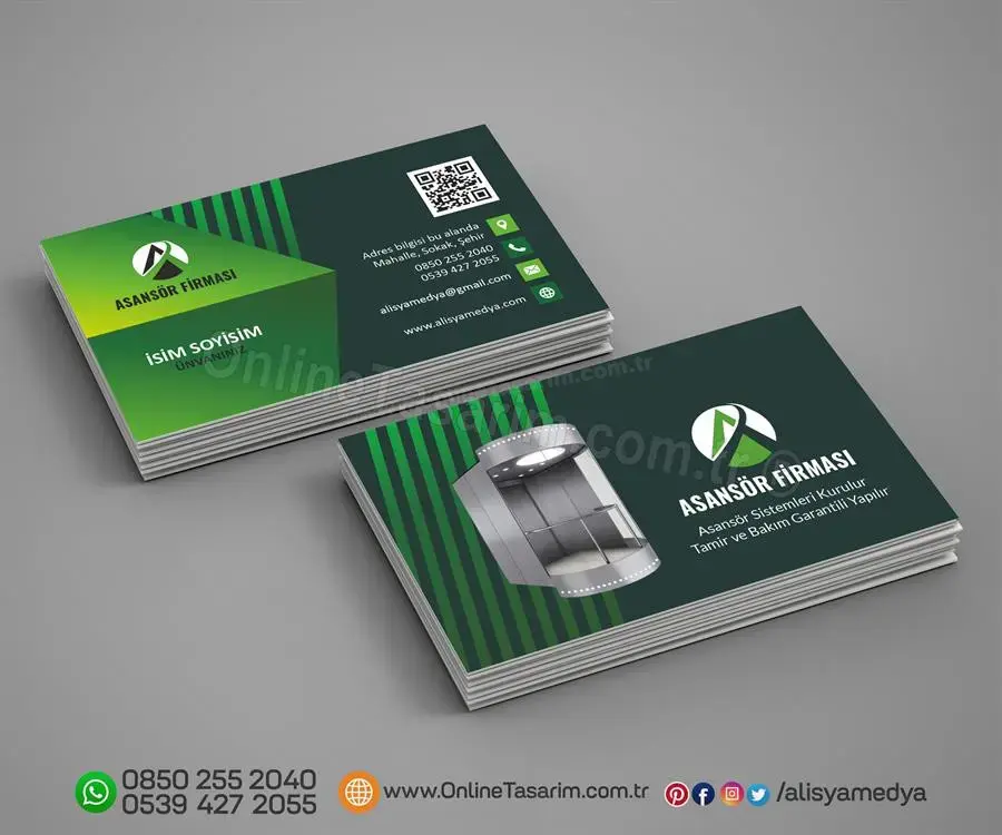 Asansör Kartvizit Tasarım Örneği - 92