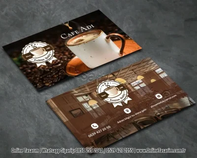 kahve kartvizit - cafe kartvizit tasarım örneği