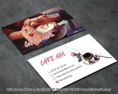 cafe kartvizit örneği