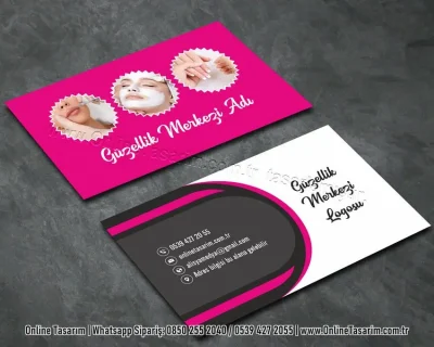 güzellik salonu kartvizit örneği, güzellik merkezi kartvizit