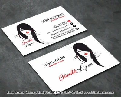 güzellik kartvizit örneği, kuaför kartvizit örneği