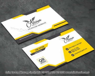 güzellik kartvizit örneği - QR Karekodlu kartvizit