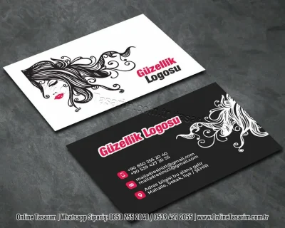 saç kartvizit, kuaför kartvizit, güzellik kartvizit örneği