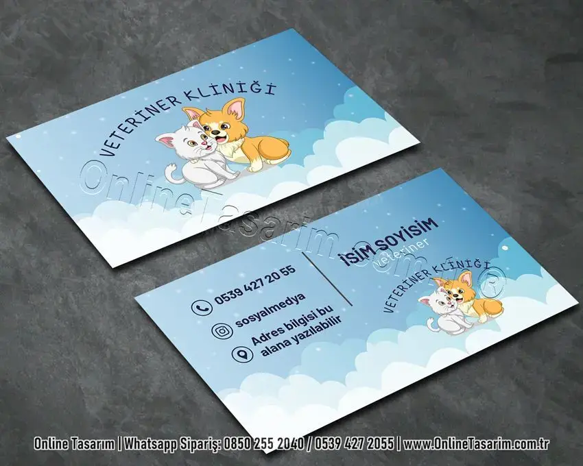 pet shop kartvizit, veteriner kartvizit, sevimli hayvan kartvizit
