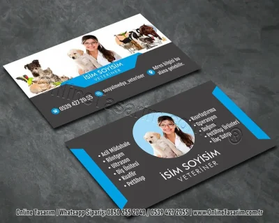 veteriner hekim kartvizit, hayvan sağlığı, hayvan hastanesi kartvizit