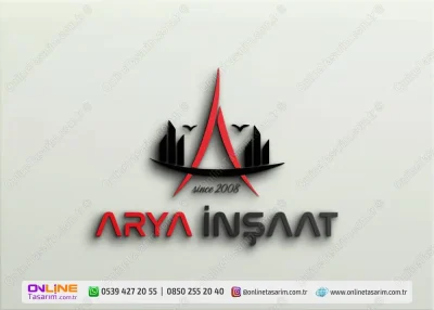 Dinamik Vizyon: Yükselen kuleler ve merkeze odaklanan kırmızı bir çizgi ile tasarlanan bu inşaat logo örneği, markanızın geleceğe dönük vizyonunu yansıtıyor.