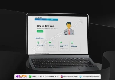Sade profesyonel sağlık doktor web site tasarım örneği