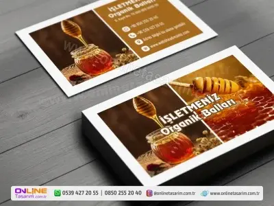 Minimalist bir yaklaşımla hazırlanan bu balcı kartvizit, yüksek çözünürlüklü ürün fotoğrafı kullanımıyla doğal ve kaliteli bir imaj sergiliyor.
