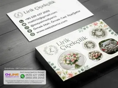 Profesyonel çiçekçi kartvizit baskı çözümleri, yüksek kalite standartları ile üretilir.