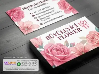 Çiçekçi kartvizit baskı hizmetleri, profesyonel matbaa teknikleri ile gerçekleştirilir.