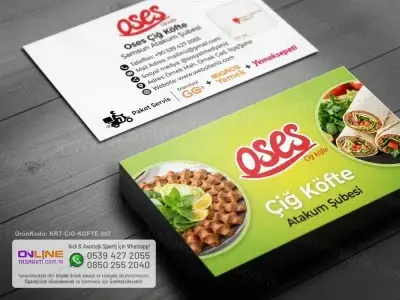 Profesyonel çiğ köfte kartvizit baskı hizmetleri, hızlı üretim süreçleri ve kaliteli sonuçları ile işletmenize değer katar.